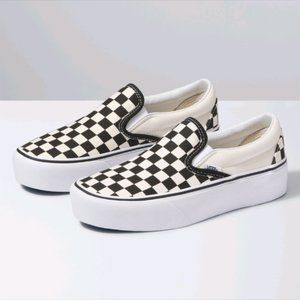 Checkered Platform Vans
